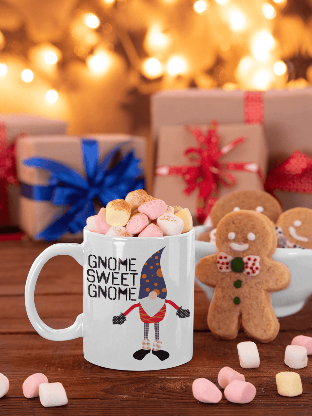 Gnome Sweet Gnome Christmas Holiday Coffee Tea Cup Mug, Mug, $ 17.50, A Moment Of Now™