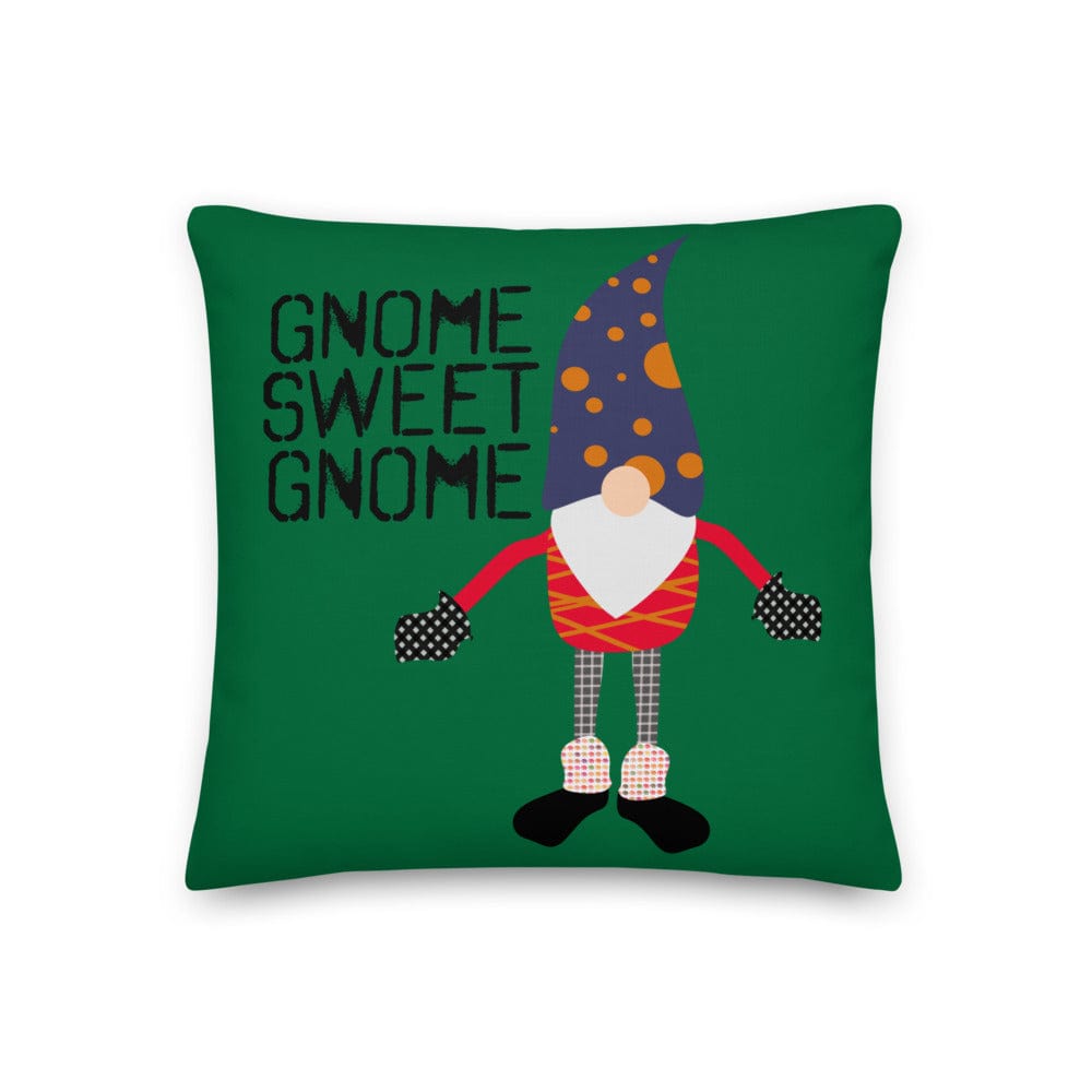 Shop Gnome Sweet Gnome Christmas Holiday Decorative Throw Pillow Cushion, Pillow, USA Boutique