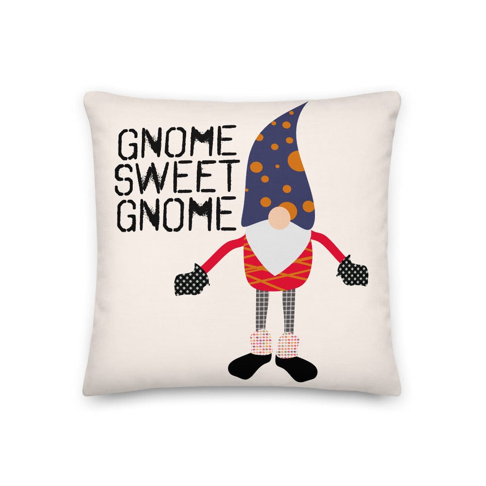Gnome Sweet Gnome Christmas Holiday Decorative Throw Pillow Cushion Pillow A Moment Of Now Women’s Boutique Clothing Online Lifestyle Store