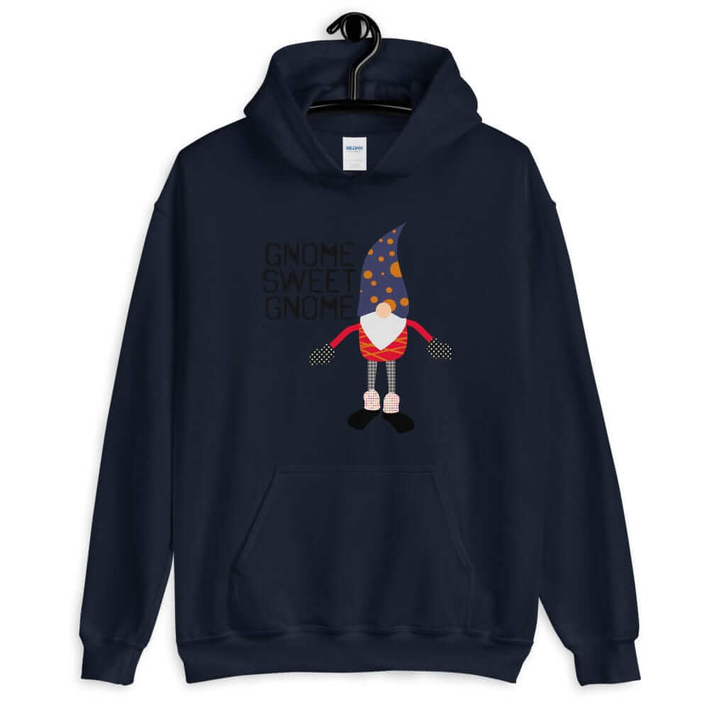 Gnome Sweet Gnome Happy Christmas Holiday Ugly Sweatshirt Unisex Hoodie, Hoodie, $ 48.00, A Moment Of Now™