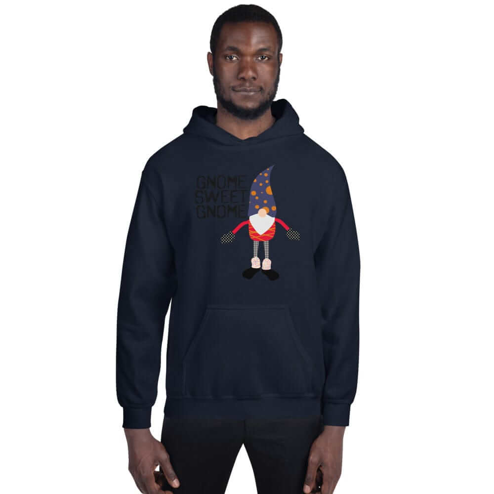 Gnome Sweet Gnome Happy Christmas Holiday Ugly Sweatshirt Unisex Hoodie, Hoodie, $ 48.00, A Moment Of Now™