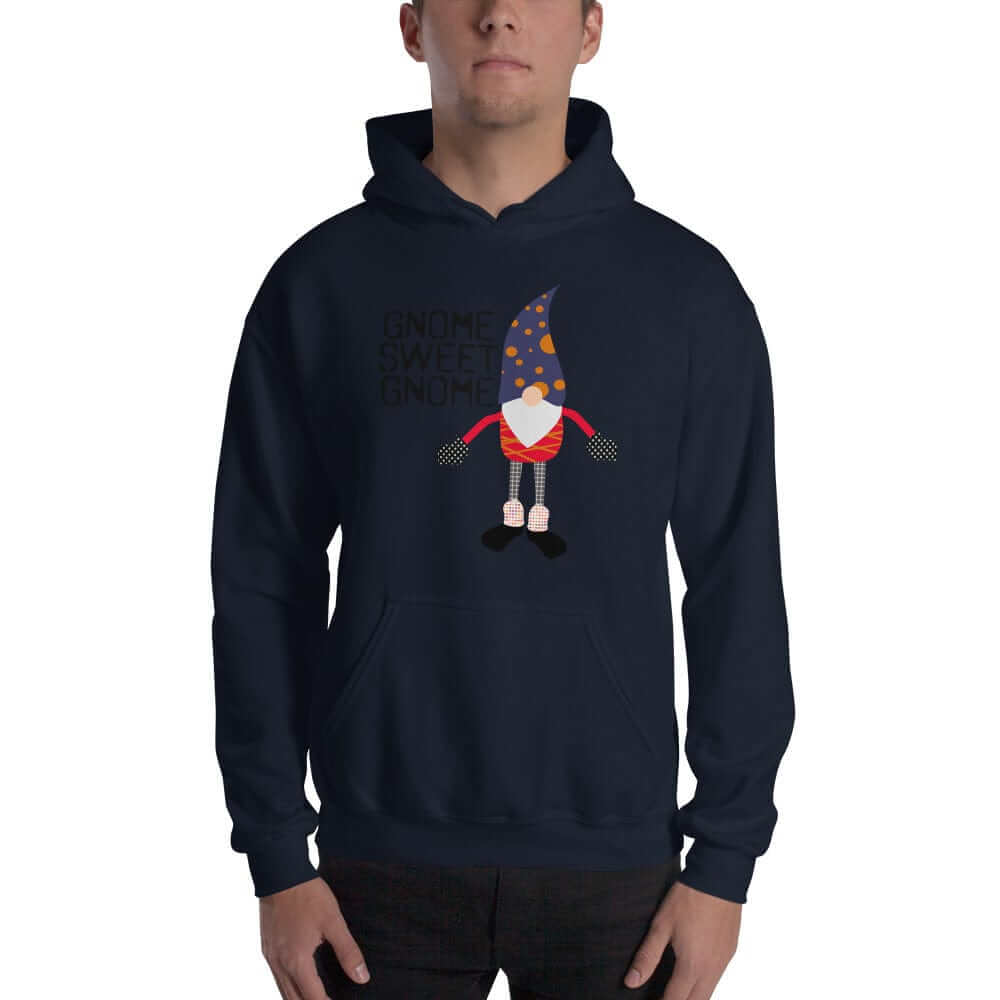 Gnome Sweet Gnome Happy Christmas Holiday Ugly Sweatshirt Unisex Hoodie, Hoodie, $ 48.00, A Moment Of Now™