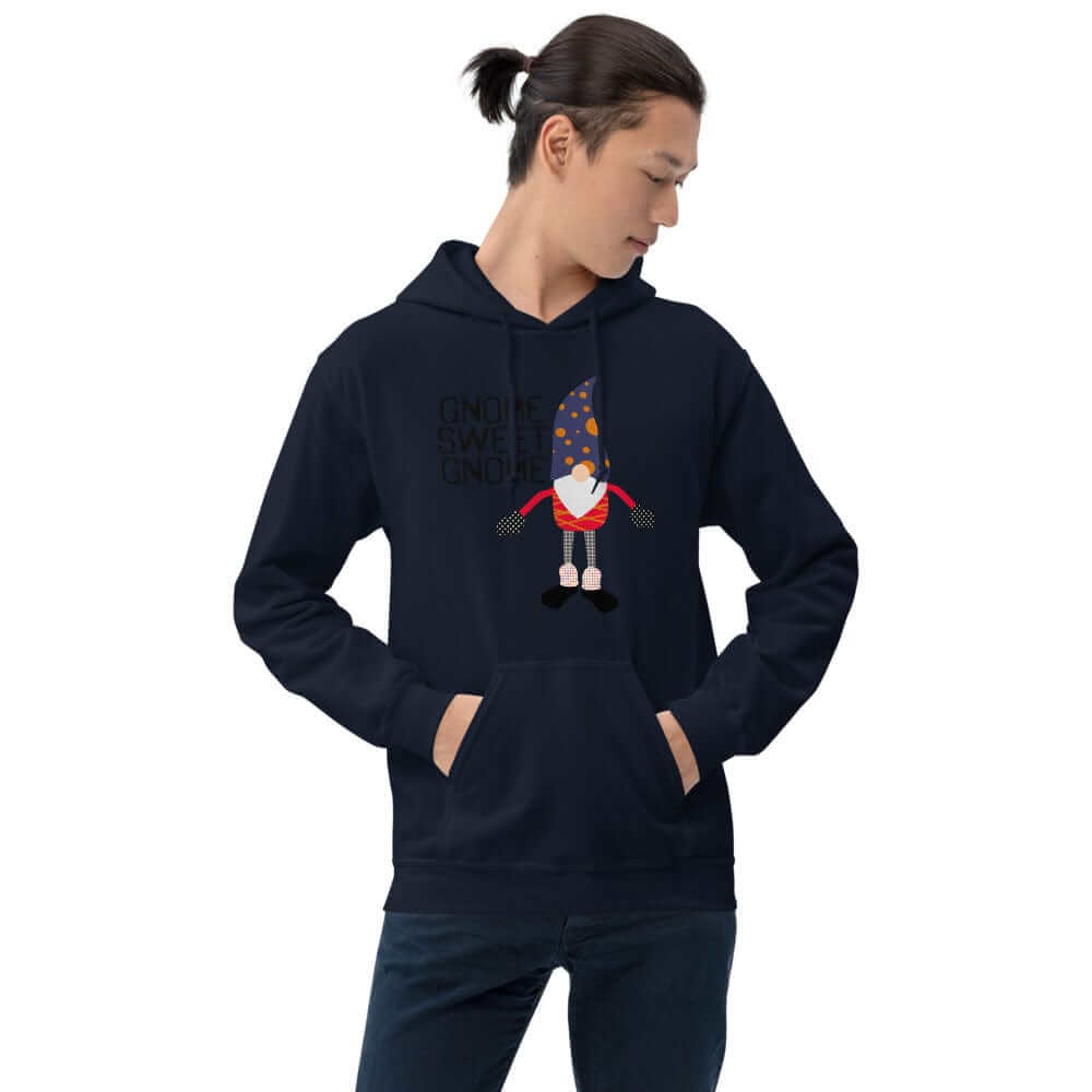 Gnome Sweet Gnome Happy Christmas Holiday Ugly Sweatshirt Unisex Hoodie, Hoodie, $ 48.00, A Moment Of Now™