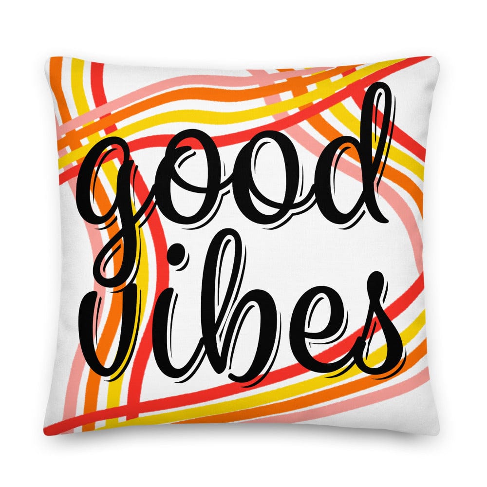 Shop Good Vibes Waves Decorative Throw Pillow Accent Cushion, Pillow, USA Boutique