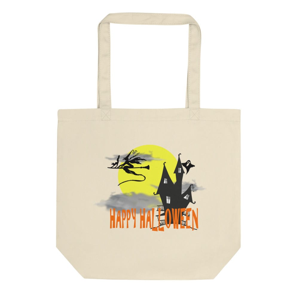 Halloween Haunted Witch House Eco Organic Cotton Tote Bag Bags A Moment Of Now Women’s Boutique Clothing Online Lifestyle Store