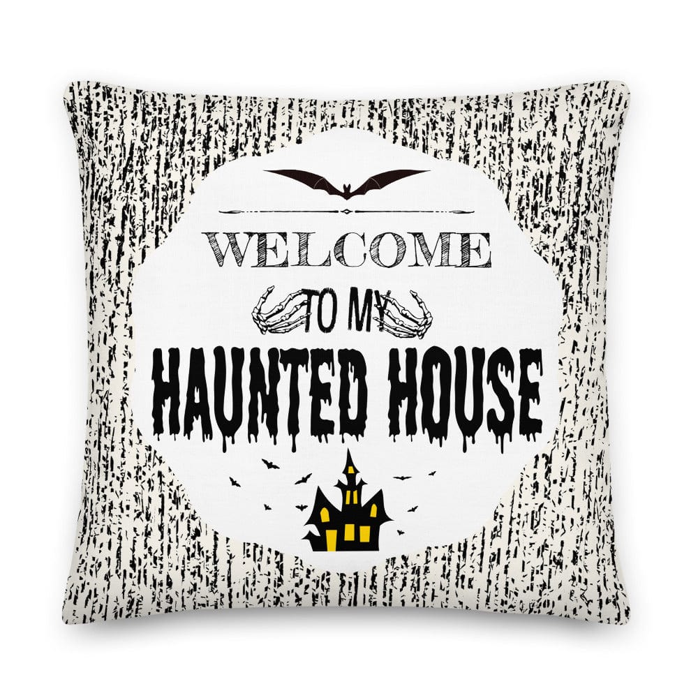 Halloween Spooky Haunted House Decorative Throw Pillow Cushion - Black Pillow A Moment Of Now Women’s Boutique Clothing Online Lifestyle Store