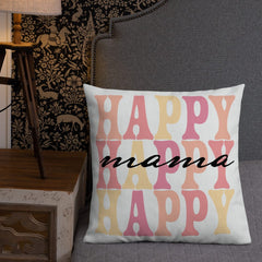 Shop Happy MaMa Mother's Day Gift Ideas Decorative Throw Accent Pillow Cushion, Throw Pillows, USA Boutique