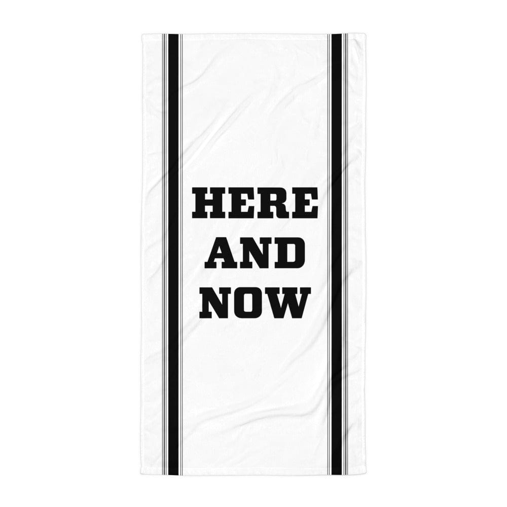 Here and Now Beach Bath Towel - White Towel A Moment Of Now Women’s Boutique Clothing Online Lifestyle Store