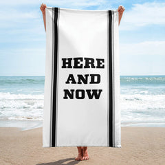 Shop Here and Now Beach Bath Towel - White, Towel, USA Boutique