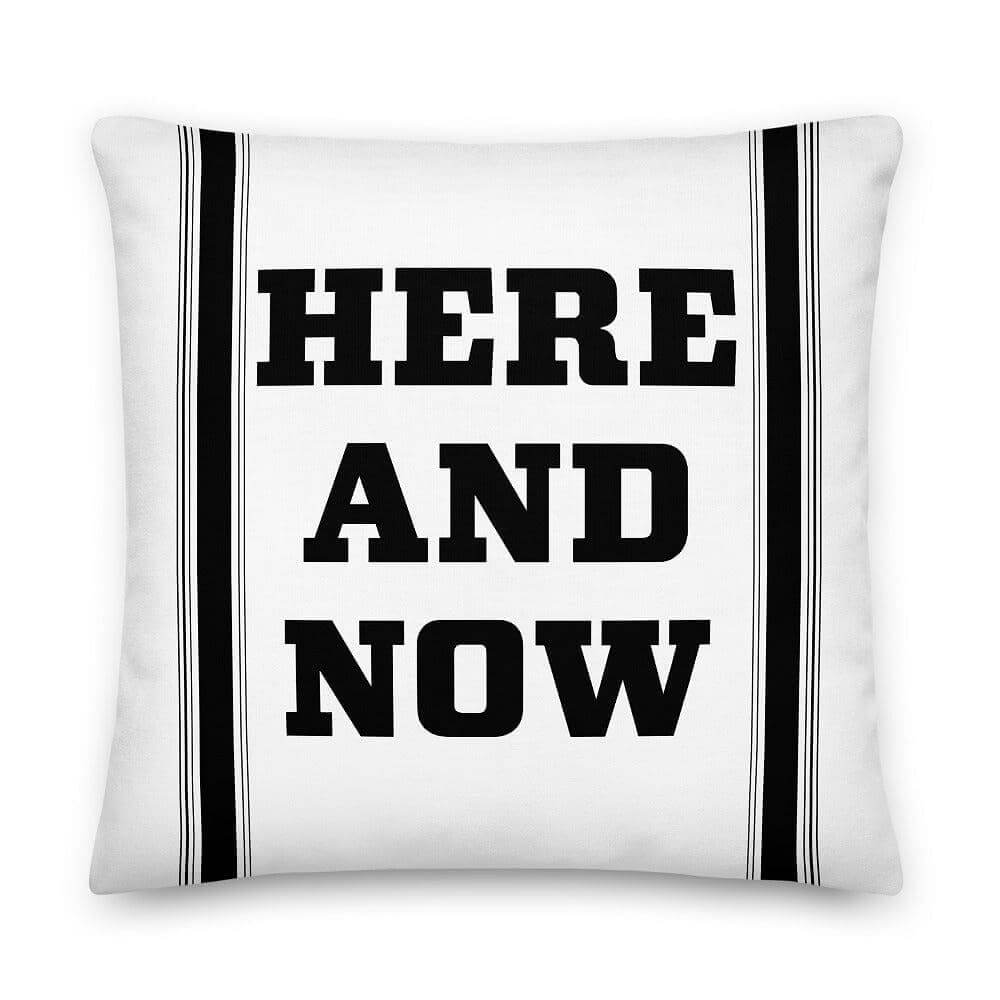 Here and Now Premium Decorative Throw Pillow, Pillow, $ 71.50, A Moment Of Now™