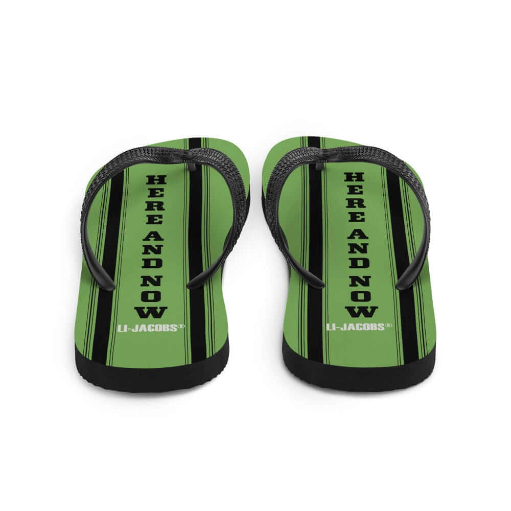 Here and Now Flip-Flops - Lime Green | Mindfulness Summer Sandals, Flip Flops, $ 30.95, A Moment Of Now™
