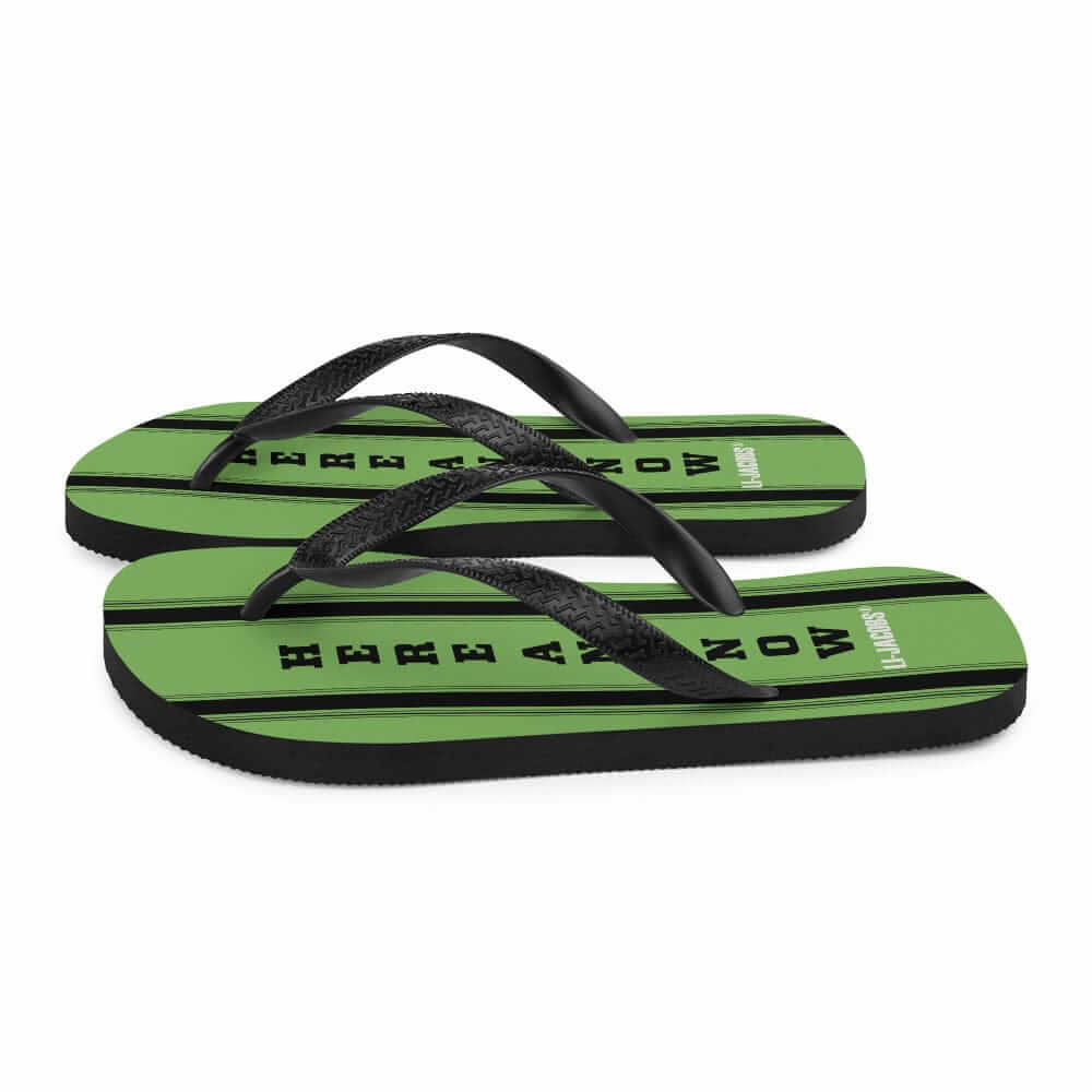 Here and Now Flip-Flops - Lime Green | Mindfulness Summer Sandals, Flip Flops, $ 30.95, A Moment Of Now™