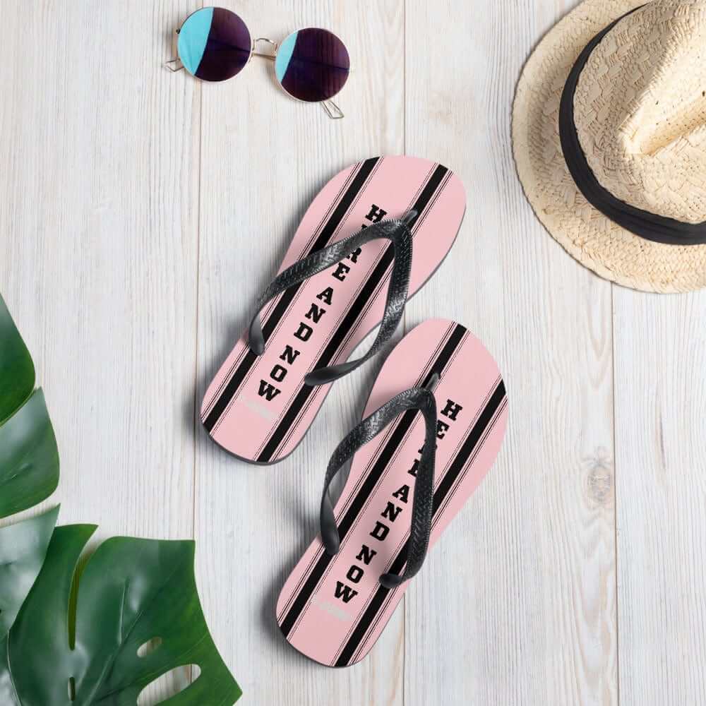 Here and Now Flip-Flops - Pink | Mindfulness Summer Sandals, Flip Flops, $ 30.95, A Moment Of Now™