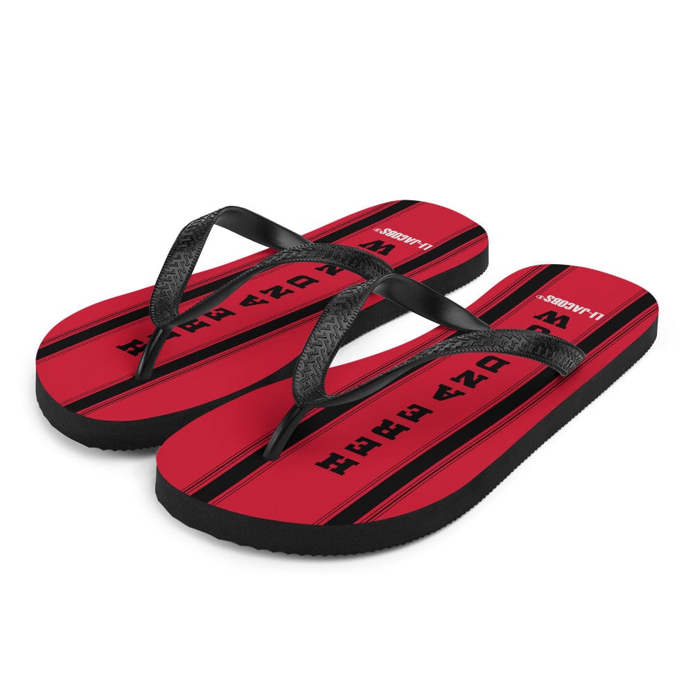 Here and Now Unisex Flip-Flops Sandals - Red Flip Flops A Moment Of Now Women’s Boutique Clothing Online Lifestyle Store
