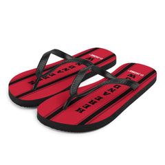 Shop Here and Now Unisex Flip-Flops Sandals - Red, Flip Flops, USA Boutique