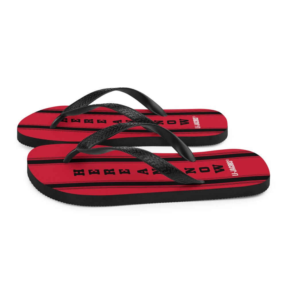 Here and Now Flip-Flops - Red | Mindfulness Summer Sandals, Flip Flops, $ 30.95, A Moment Of Now™