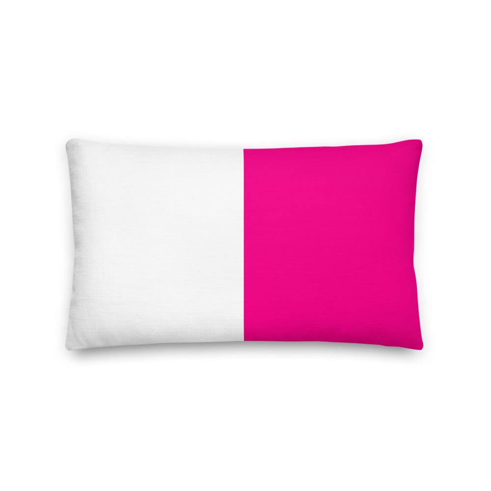 Shop Hot Pink on White Polka Dots Decorative Throw Pillow Cushion, Pillow, USA Boutique