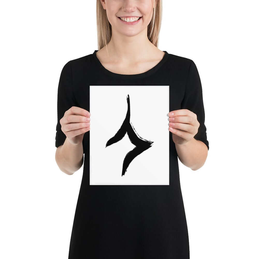 Human In Oracle Bone Script Form Matte Paper Poster, Poster, $ 22.00, A Moment Of Now™