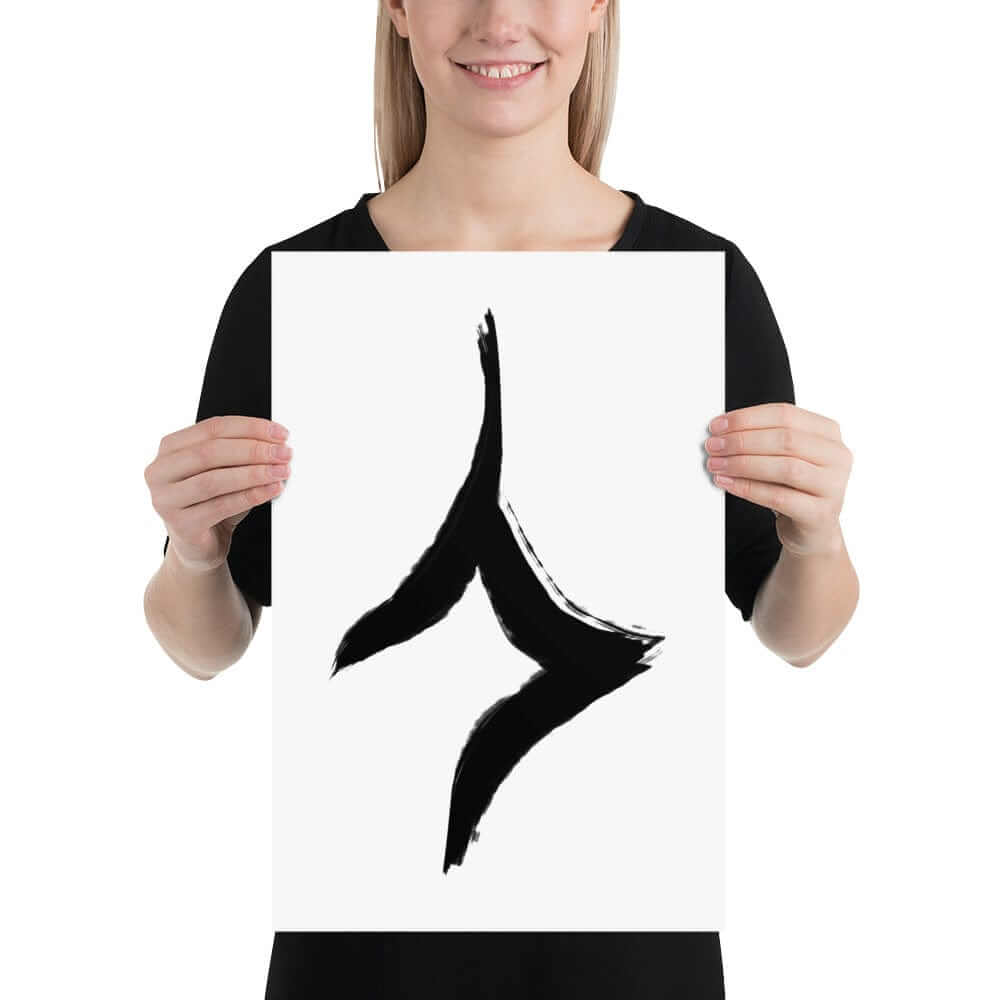 Human In Oracle Bone Script Form Matte Paper Poster, Poster, $ 26.50, A Moment Of Now™