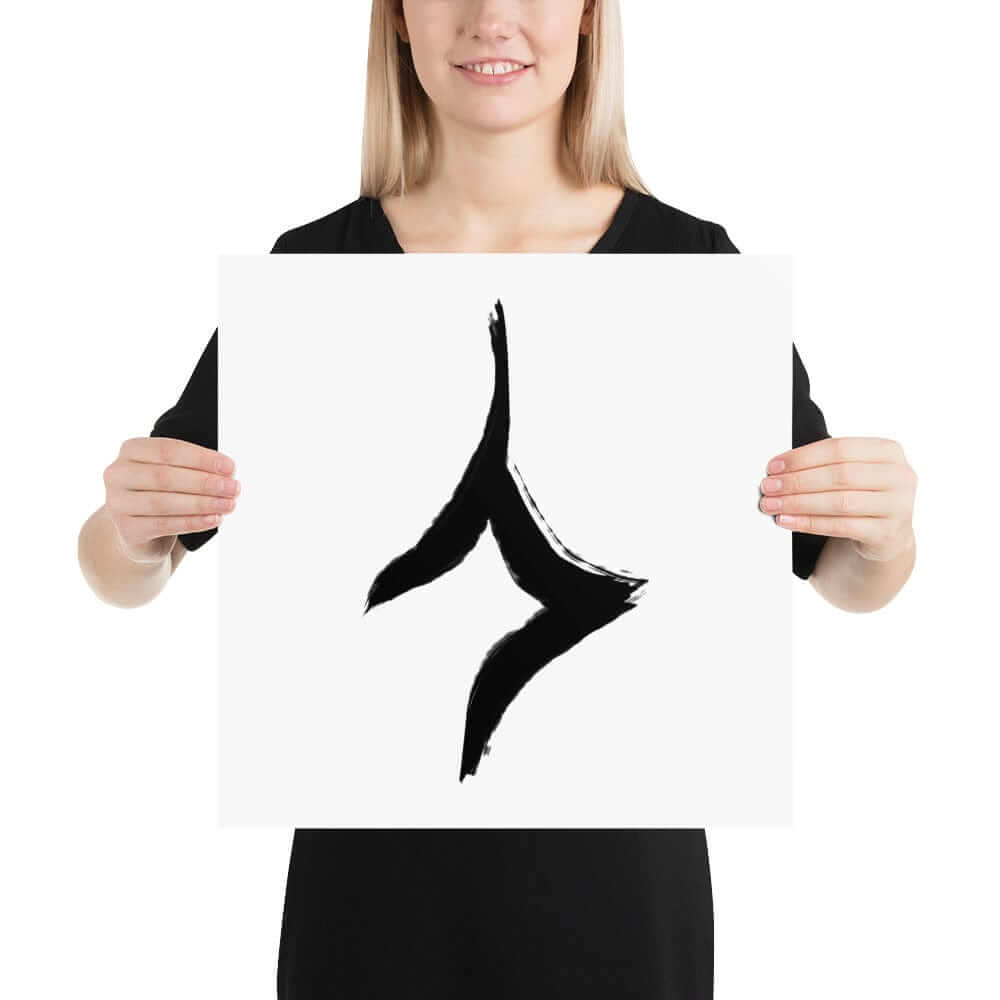 Human In Oracle Bone Script Form Matte Paper Poster, Poster, $ 26.75, A Moment Of Now™