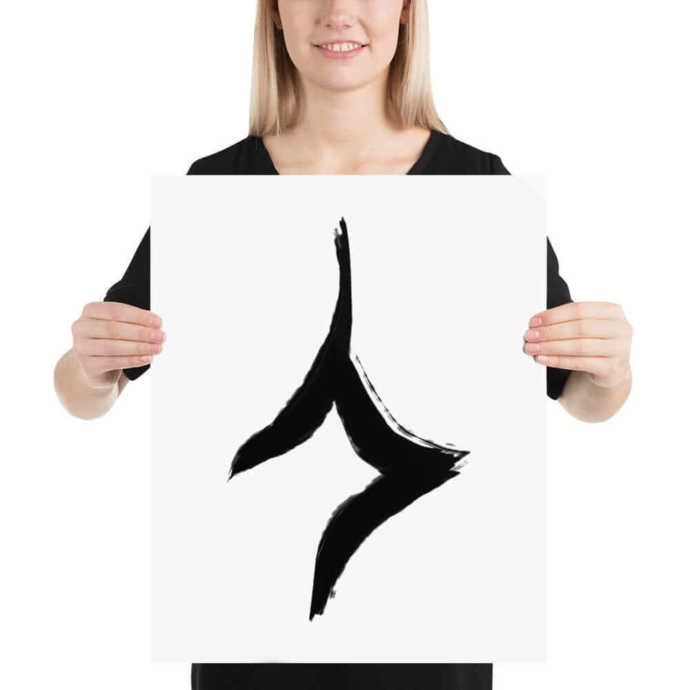 Human In Oracle Bone Script Form Matte Paper Poster, Poster, $ 27.00, A Moment Of Now™