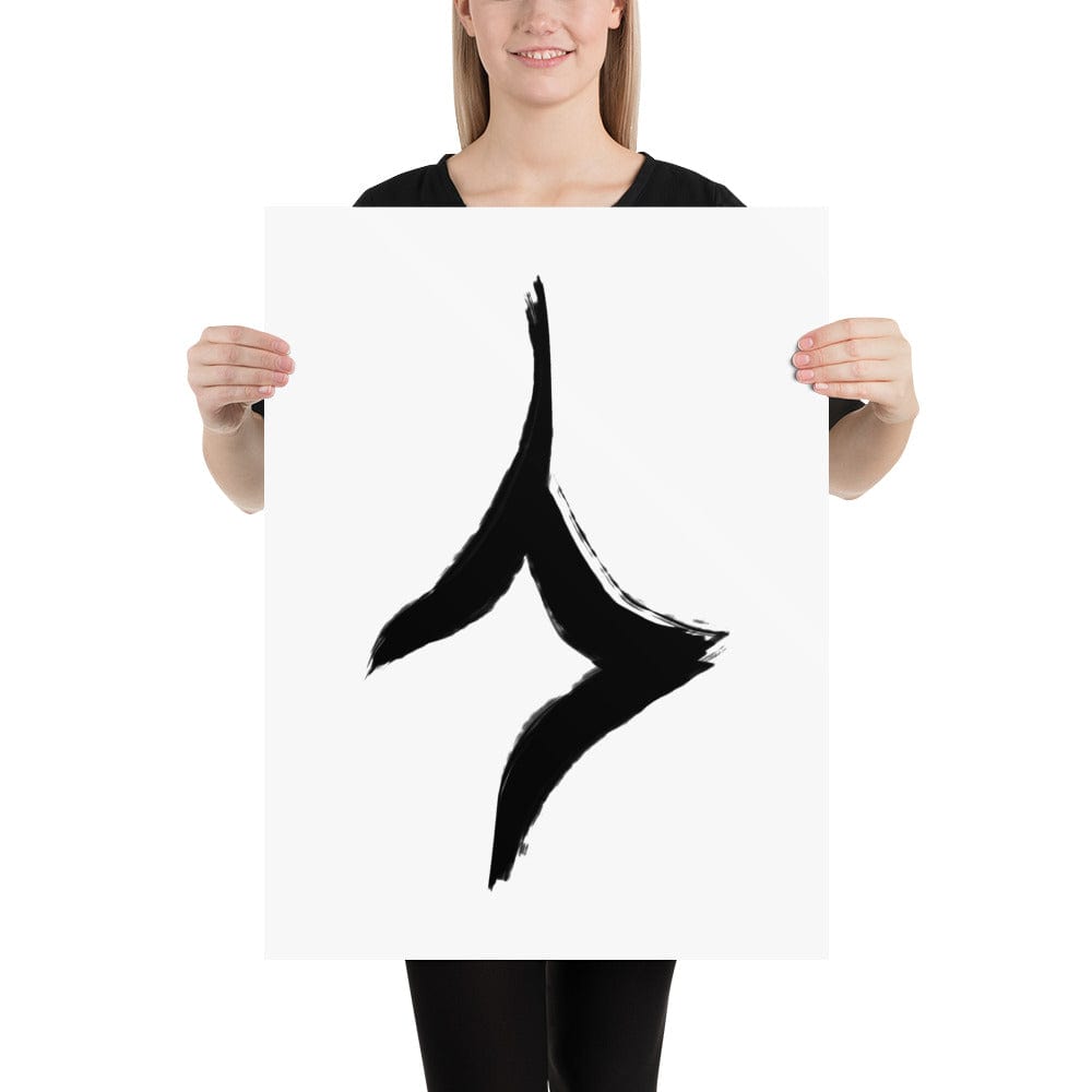 Shop Human In Oracle Bone Script Form Matte Paper Poster, Poster, USA Boutique