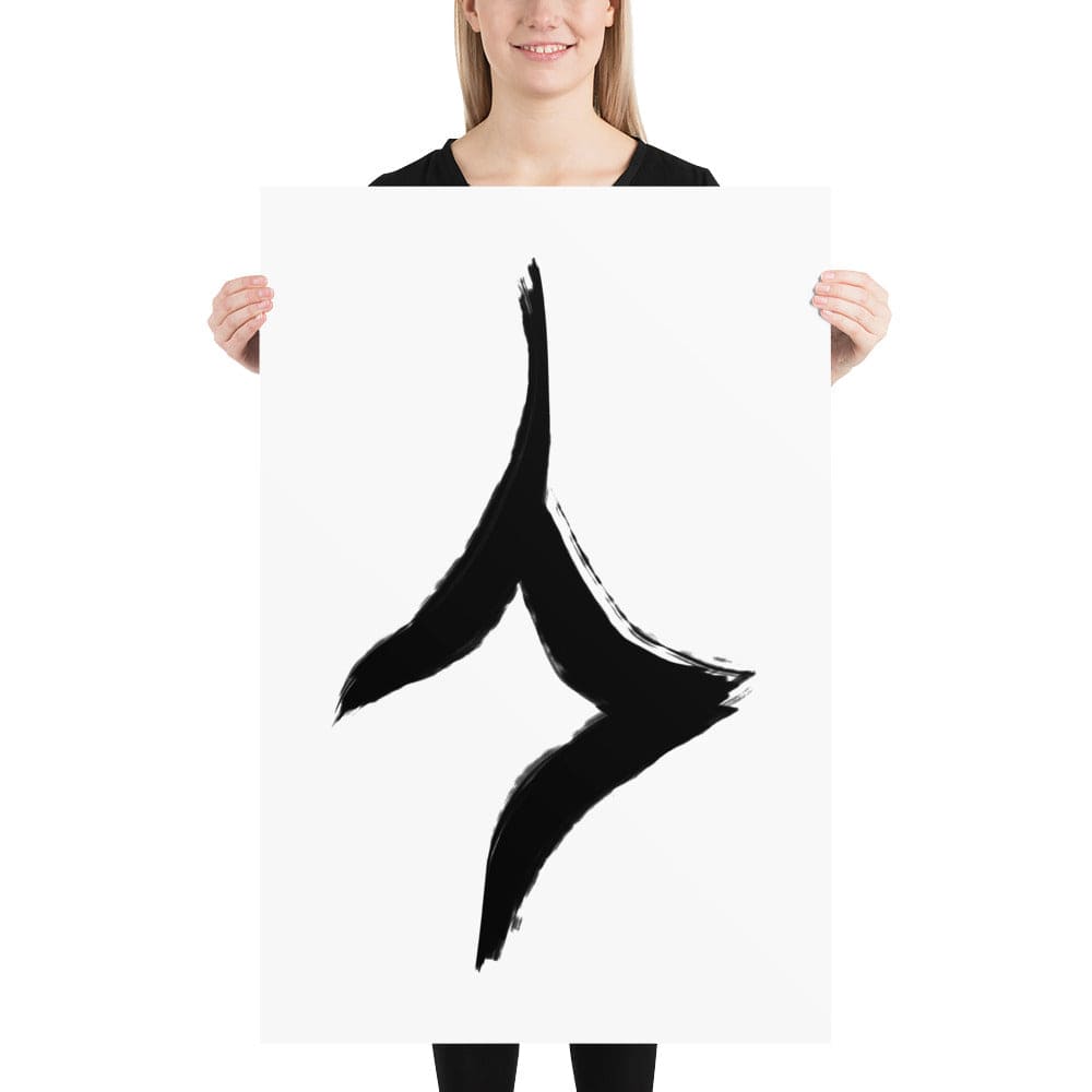 Human In Oracle Bone Script Form Matte Paper Poster, Poster, $ 33.00, A Moment Of Now™