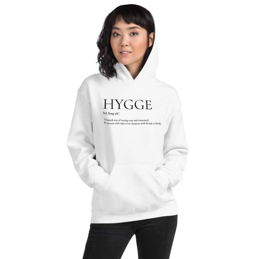 Hygge A Danish Way of Cozy Living Lifestyle Unisex Hoodie, Hoodie, $ 46.00, A Moment Of Now™