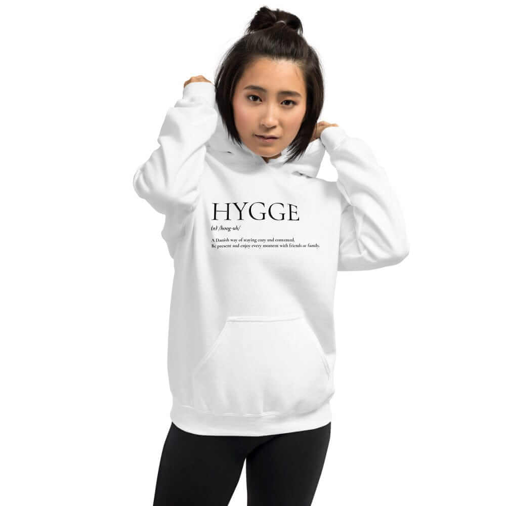 Hygge A Danish Way of Cozy Living Lifestyle Unisex Hoodie, Hoodie, $ 46.00, A Moment Of Now™