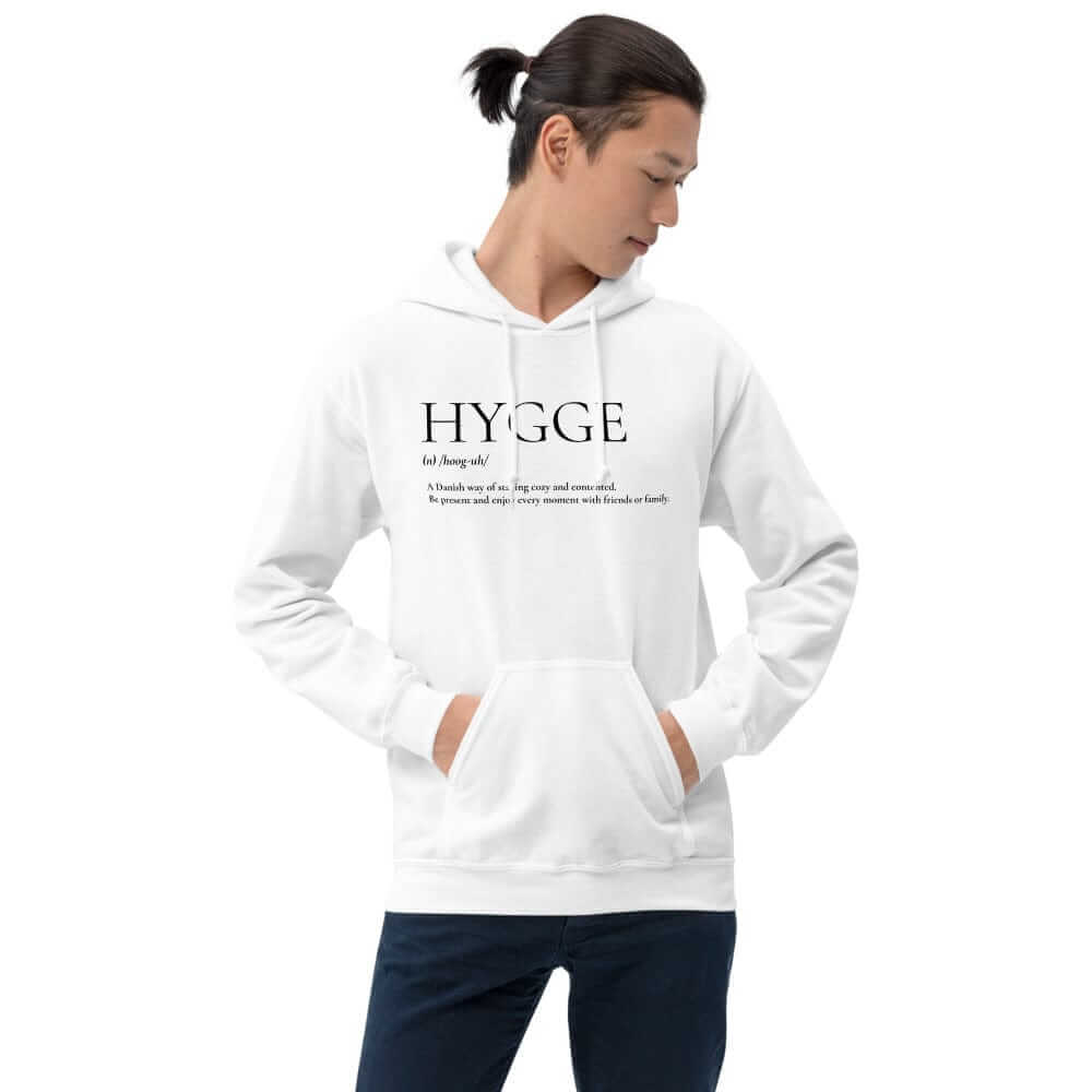 Hygge A Danish Way of Cozy Living Lifestyle Unisex Hoodie, Hoodie, $ 46.00, A Moment Of Now™
