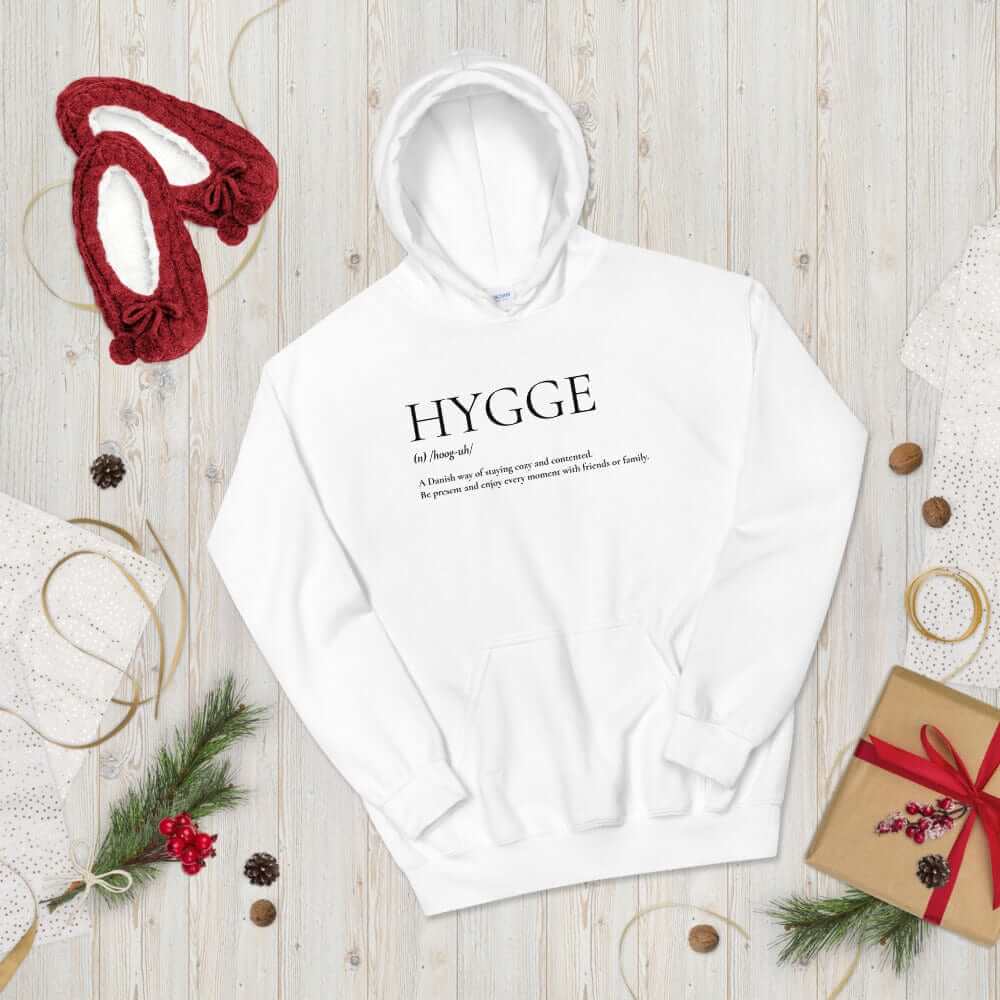 Hygge A Danish Way of Cozy Living Lifestyle Unisex Hoodie, Hoodie, $ 46.00, A Moment Of Now™