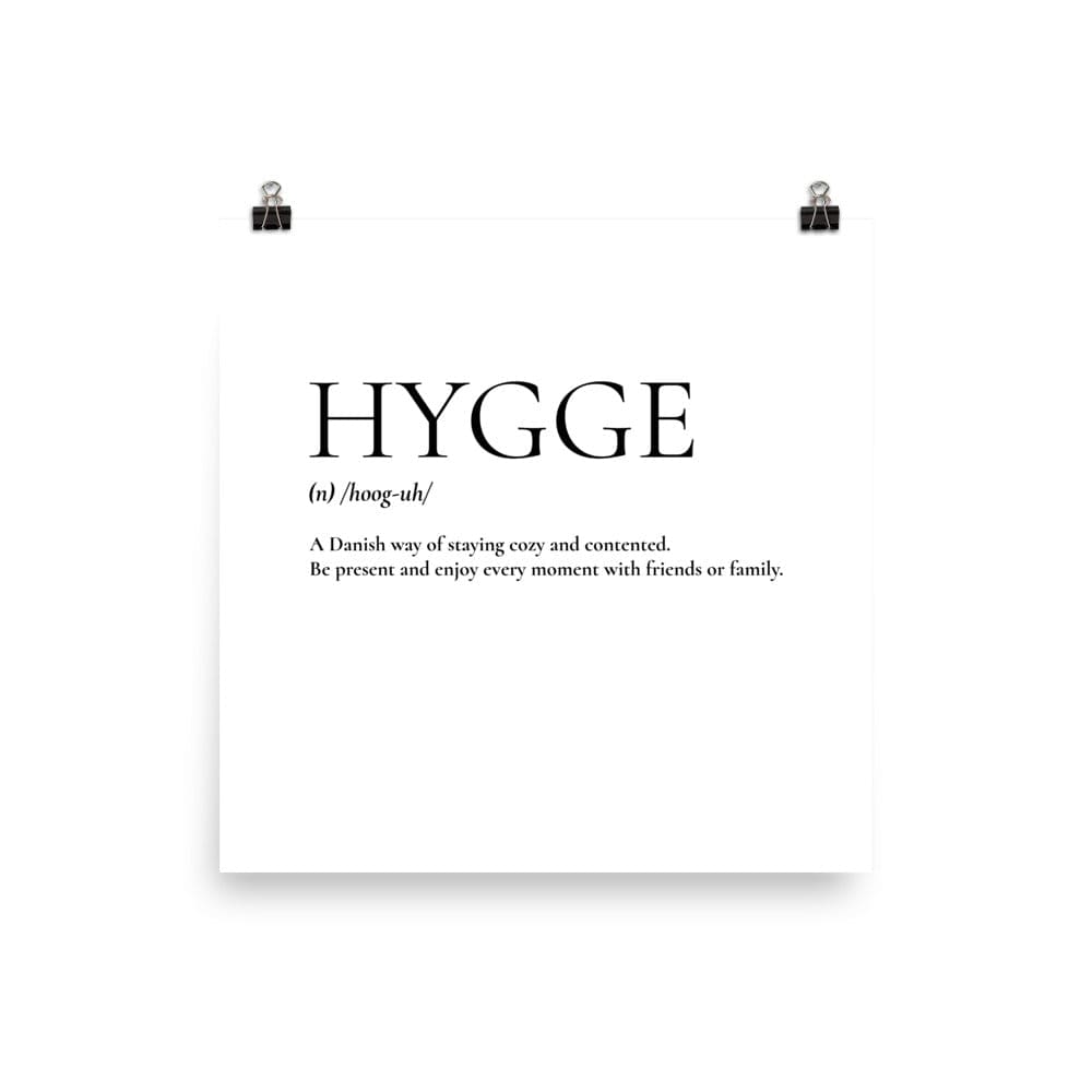 Hygge A Danish Way Of Living Matte Paper Printed Poster, A Moment Of Now, $ 24.00