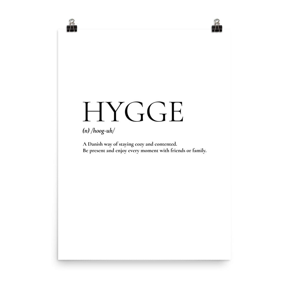 Shop Hygge A Danish Way Of Living Matte Paper Printed Poster, Poster, USA Boutique