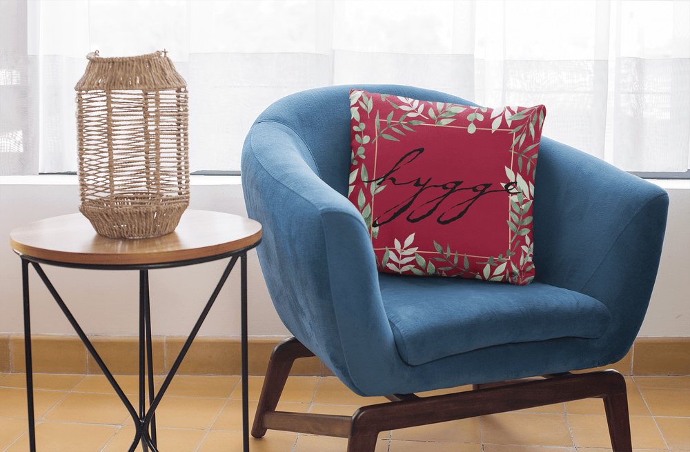 Hygge Lifestyle Forever Green Decorative Throw Pillow Cushion - Red, Pillow, $ 64.50, A Moment Of Now™