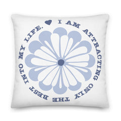 Shop I am Attracting Only The Best Into My Life Affirmation Decorative Throw Pillow Cushion, , USA Boutique