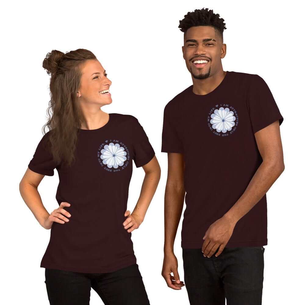 I Am Attracting Only The Best Into My Life Short-Sleeve Unisex T-Shirt, Clothing T-shirts, $ 39.00, A Moment Of Now™