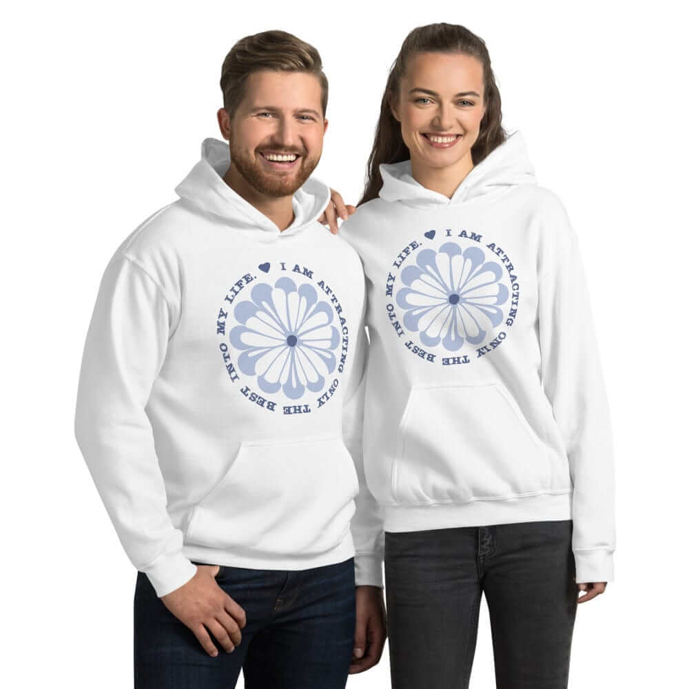 I Am Attracting Only The Best Into My Life Unisex Hoodie, Hoodies, $ 48.00, A Moment Of Now™