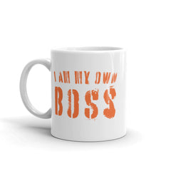 Shop I am My Own Boss Lifestyle Statement Inspirational Quote Coffee Tea Cup Mug, Mug, USA Boutique