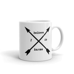 Shop I Believe In Karma Statement Coffee Tea Cup Mug, Mugs, USA Boutique