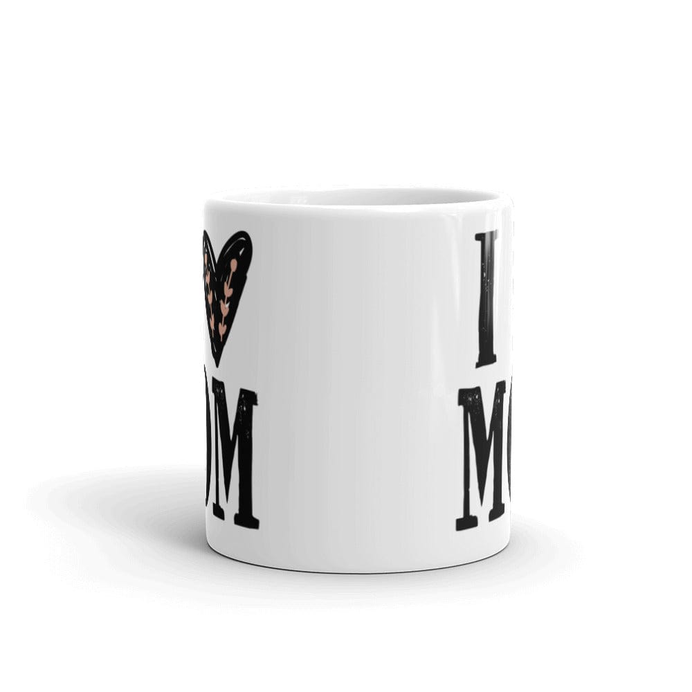 Shop I Heart Mom I Love Mom Mother's Day White Glossy Coffee Tea Cup Mug, Mug, USA Boutique