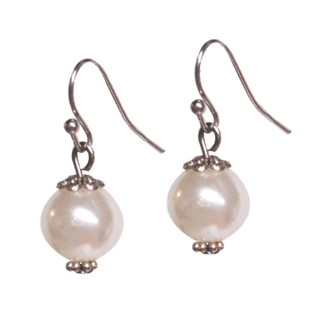 Ivory Simulated Pearl Fish Hooks Earrings Fashion Jewelry Earrings A Moment Of Now Women’s Boutique Clothing Online Lifestyle Store