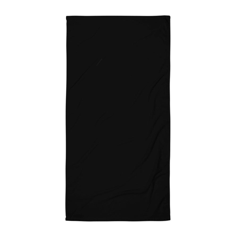 Jet Black Minimalist Beach Bath Large Towel towels A Moment Of Now Women’s Boutique Clothing Online Lifestyle Store