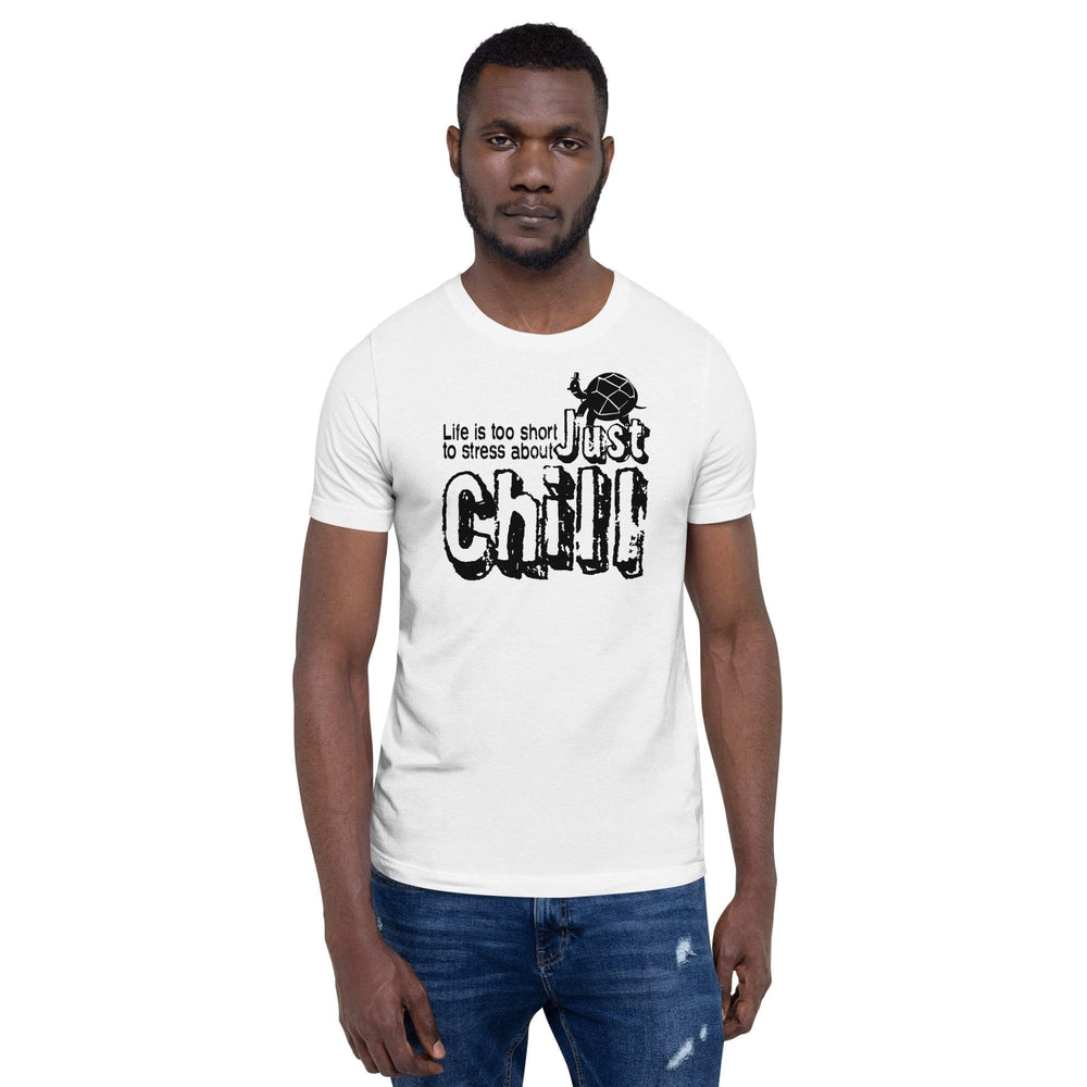 Just CHILL Inspirational Quote Mindfulness Living Tee Shirt, T-shirts, $ 41.50, A Moment Of Now™