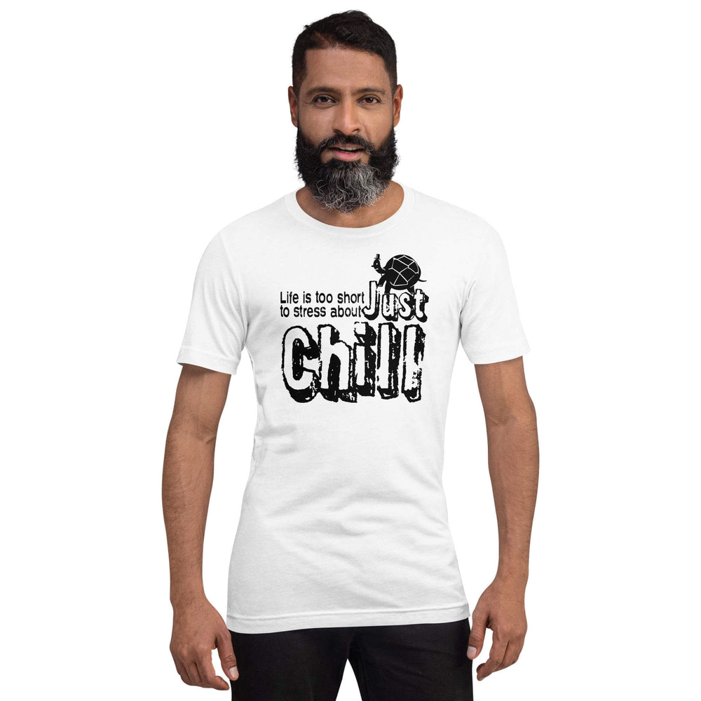Just CHILL Inspirational Quote Mindfulness Living Tee Shirt, T-shirts, $ 41.50, A Moment Of Now™