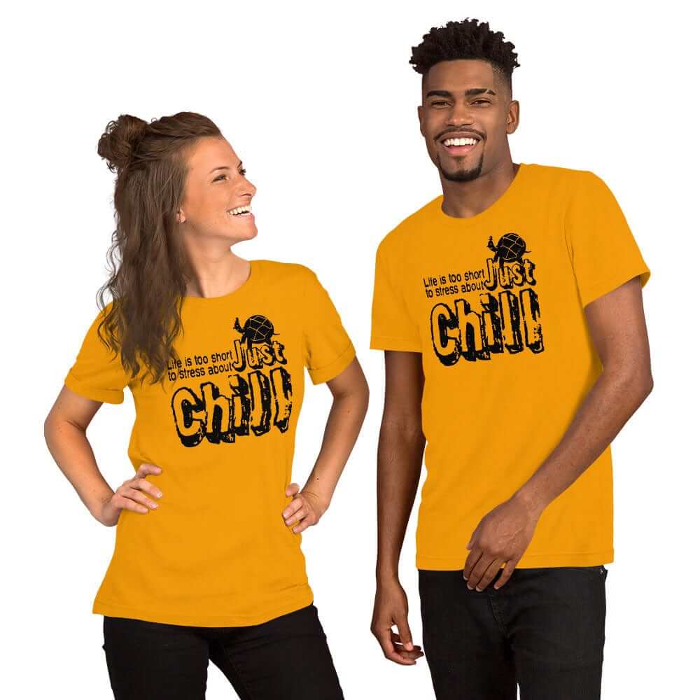 Just CHILL Inspirational Quote Mindfulness Living Tee Shirt, T-shirts, $ 41.50, A Moment Of Now™