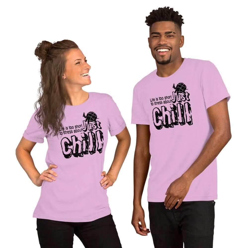 Just CHILL Inspirational Quote Mindfulness Living Tee Shirt, T-shirts, $ 41.50, A Moment Of Now™