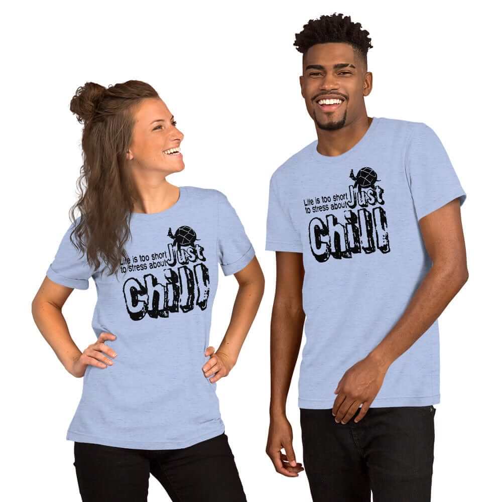Just CHILL Inspirational Quote Mindfulness Living Tee Shirt, T-shirts, $ 41.50, A Moment Of Now™