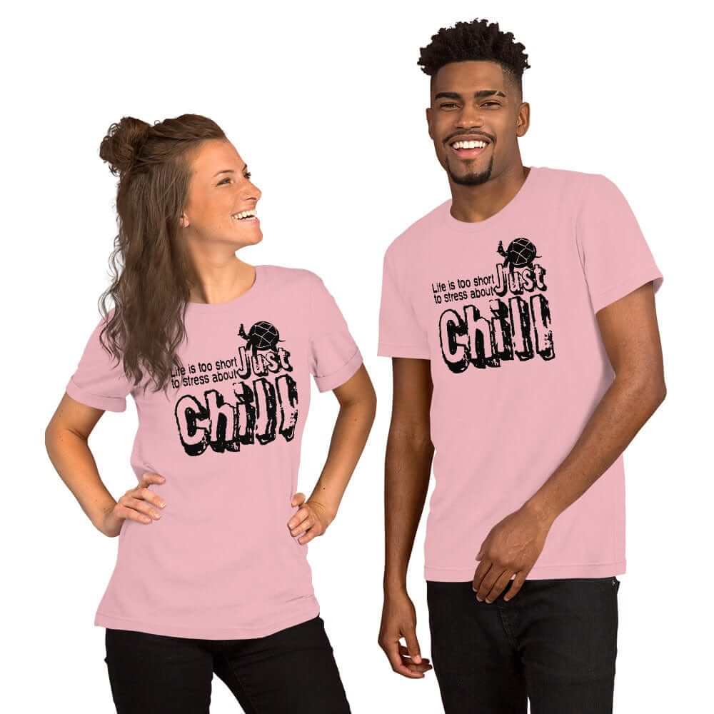 Just CHILL Inspirational Quote Mindfulness Living Tee Shirt, T-shirts, $ 41.50, A Moment Of Now™