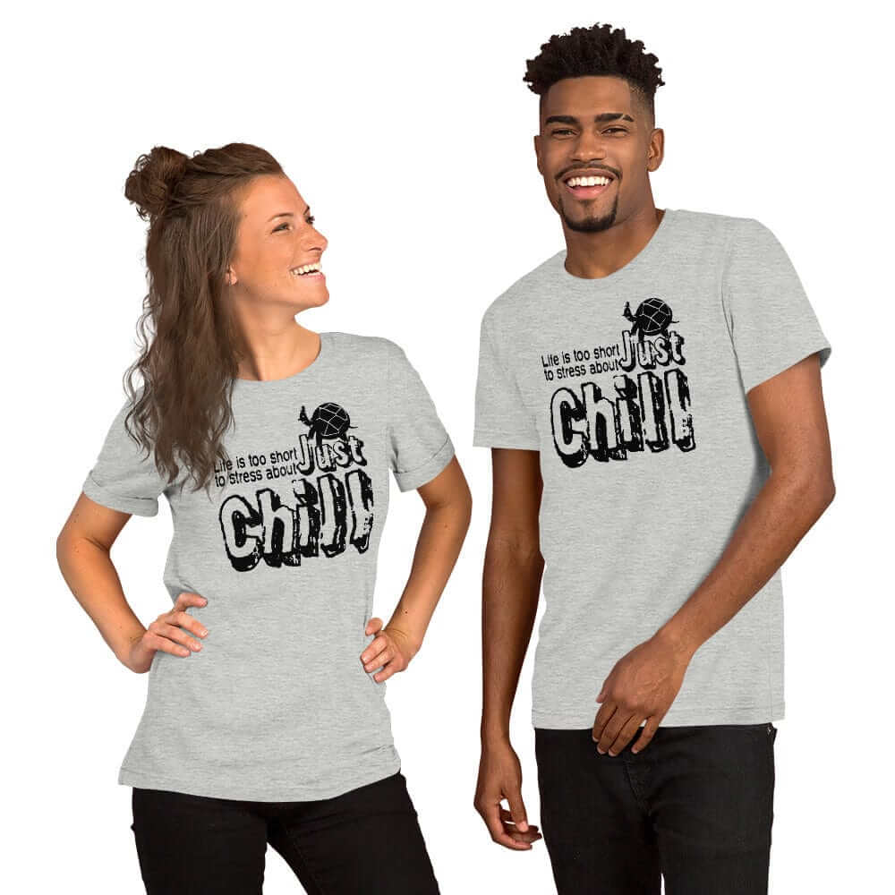 Just CHILL Inspirational Quote Mindfulness Living Tee Shirt, T-shirts, $ 41.50, A Moment Of Now™