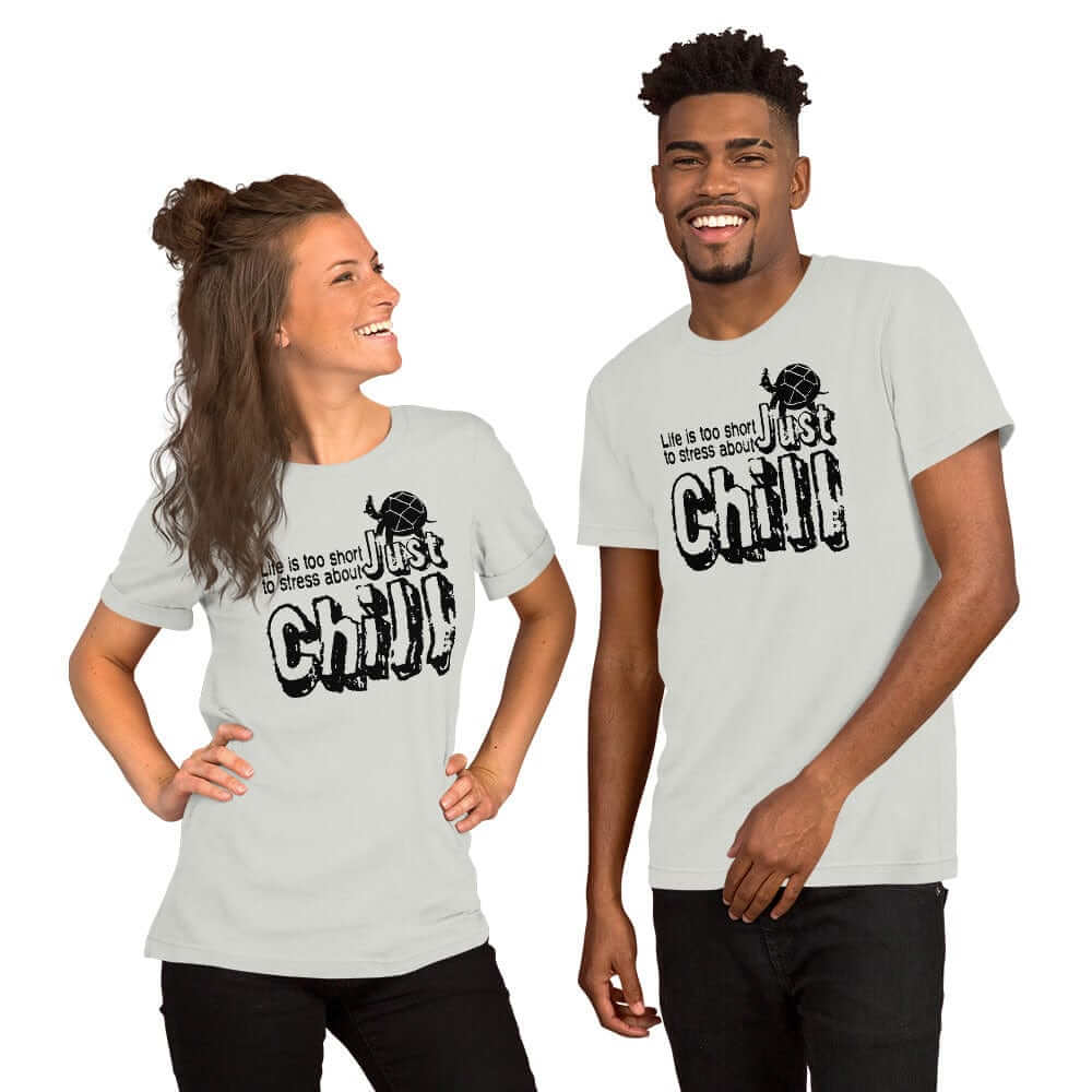 Just CHILL Inspirational Quote Mindfulness Living Tee Shirt, T-shirts, $ 41.50, A Moment Of Now™